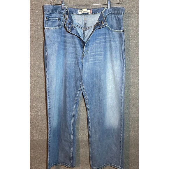 Mens Levi's 569 jeans 38 x 30 - Loose Straight Blue Denim Medium Wash Relax Fit - Picture 7 of 9